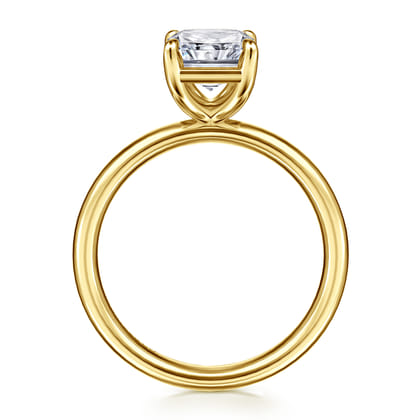 Unite - 14K Yellow Gold Radiant Cut Solitaire Diamond Engagement Ring