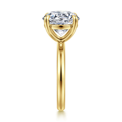 Unite - 14K Yellow Gold Round Solitaire Diamond Engagement Ring