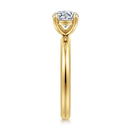 Unite - 14K Yellow Gold Round Solitaire Diamond Engagement Ring