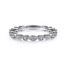 Eternity Band Wedding Ring in 14k White Gold with Round Natural Diamond at Gabriel & Co.