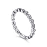 Eternity Band Wedding Ring in 14k White Gold with Round Natural Diamond at Gabriel & Co.