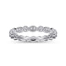 Eternity Band Wedding Ring in 14k White Gold with Round Natural Diamond at Gabriel & Co.