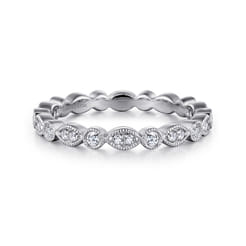 Viena - 14K White Gold Diamond Eternity Band