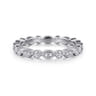 Eternity Band Wedding Ring in 14k White Gold with Round Natural Diamond at Gabriel & Co.