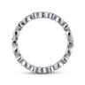Eternity Band Wedding Ring in 14k White Gold with Round Natural Diamond at Gabriel & Co.