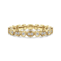 Viena - 14K Yellow Gold Diamond Eternity Band