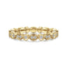 Eternity Band Wedding Ring in 14k Yellow Gold with Round Natural Diamond at Gabriel & Co.