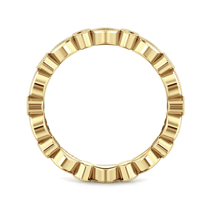 Viena - 14K Yellow Gold Diamond Eternity Band