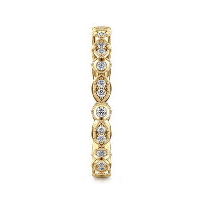Viena - 14K Yellow Gold Diamond Eternity Band