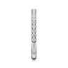 Straight Wedding Ring in 14k White Gold with Round Natural Diamond at Gabriel & Co.