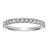 Straight Wedding Ring in 14k White Gold with Round Natural Diamond at Gabriel & Co.