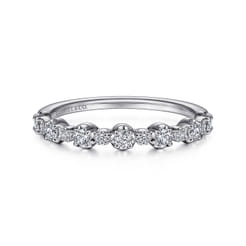 Vilanova - 14K White Gold Diamond Anniversary Band