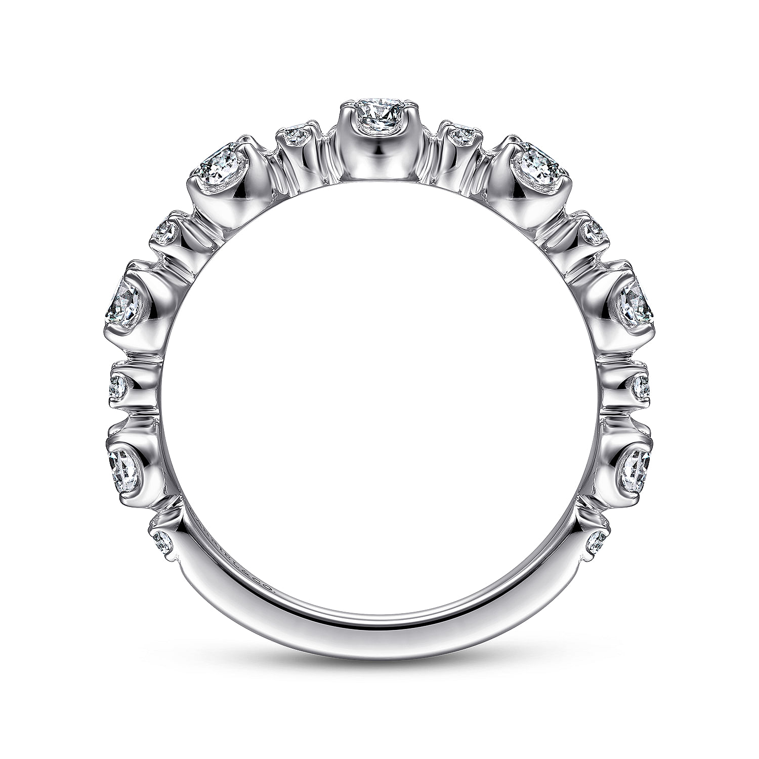 Vilanova - 14K White Gold Diamond Anniversary Band