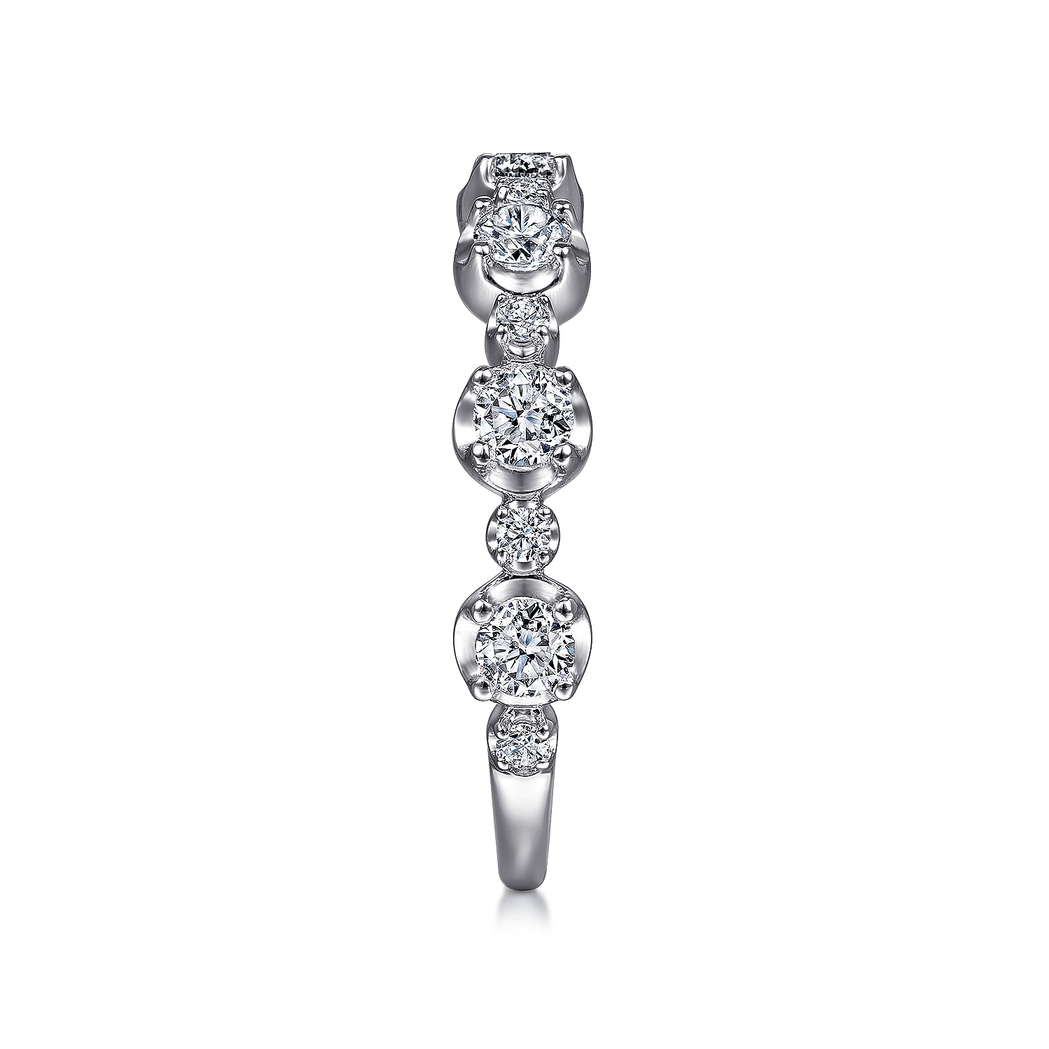 Vilanova - 14K White Gold Diamond Anniversary Band