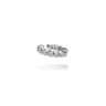 Vintage 14K White Gold 15mm Diamond Ear Cuff - 0.15 ct