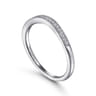 Vintage 14K White Gold Diamond Matching Wedding Band - 0.05 ct