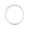 Vintage 14K White Gold Diamond Matching Wedding Band - 0.03 ct