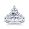 Vintage 14K White Gold Diamond Matching Wedding Band - 0.03 ct