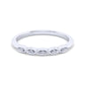Vintage 14K White Gold Diamond Matching Wedding Band - 0.03 ct