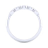 Vintage 14K White Gold Diamond Matching Wedding Band - 0.03 ct