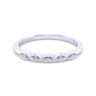 Vintage 14K White Gold Diamond Matching Wedding Band - 0.03 ct