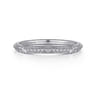 Vintage 14K White Gold Diamond Matching Wedding Band - 0.03 ct