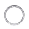 Vintage 14K White Gold Diamond Matching Wedding Band - 0.03 ct