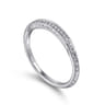 Vintage 14K White Gold Diamond Matching Wedding Band - 0.03 ct