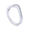 Vintage 14K White Gold Diamond Matching Wedding Band - 0.13 ct