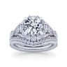 Vintage 14K White Gold Diamond Matching Wedding Band - 0.13 ct