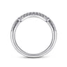 Vintage 14K White Gold Diamond Matching Wedding Band - 0.16 ct