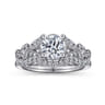 Vintage 14K White Gold Diamond Matching Wedding Band - 0.16 ct
