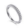 Vintage 14K White Gold Diamond Matching Wedding Band - 0.34 ct