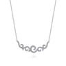 Vintage 14K White Gold Diamond Necklace - 0.41 ct