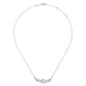 Vintage 14K White Gold Diamond Necklace - 0.41 ct