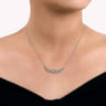 Vintage 14K White Gold Diamond Necklace - 0.41 ct