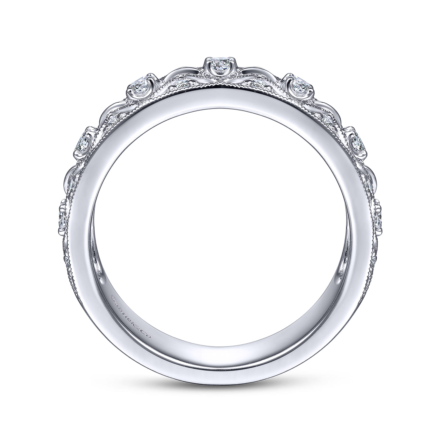 Vintage 14K White Gold Diamond Ring - 0.3 ct - Shot 2