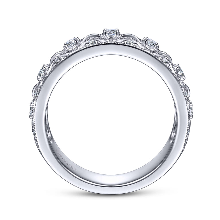 Vintage 14K White Gold Diamond Ring - 0.3 ct - Shot 2