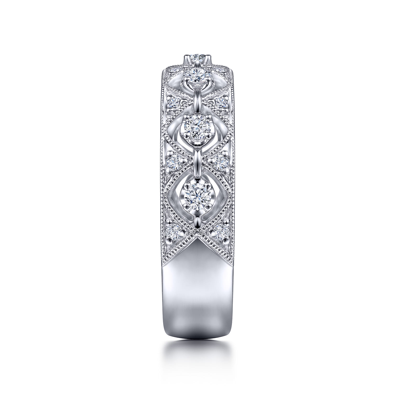 Vintage 14K White Gold Diamond Ring - 0.3 ct - Shot 4