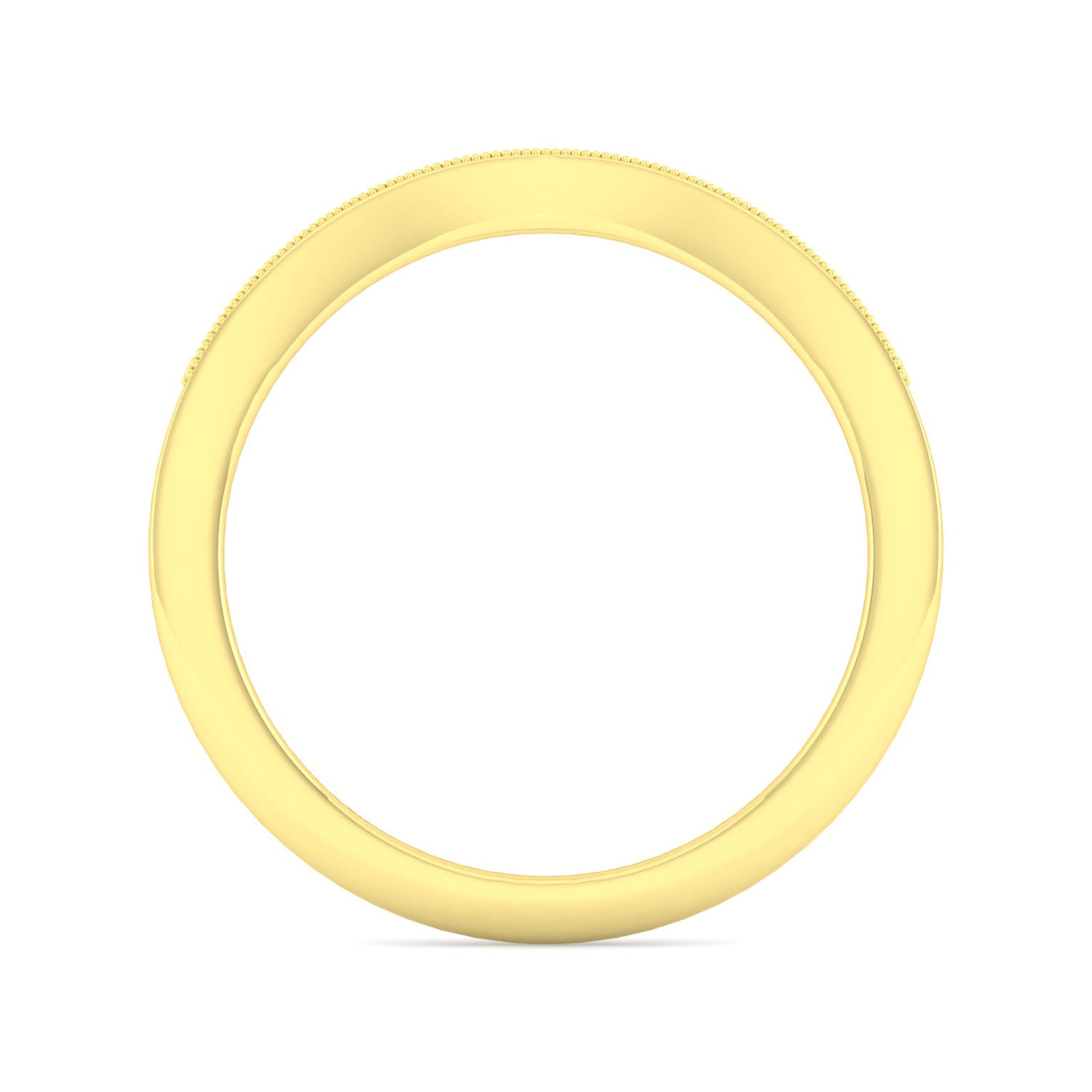 Vintage 14K Yellow Gold Diamond Matching Wedding Band - 0.06 ct - Shot 2