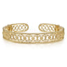 Vintage 14K Yellow Gold Open Filligree Bangle