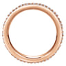 Eternity Band Wedding Ring in 14k Rose Gold with Round Natural Diamond at Gabriel & Co.