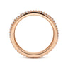 Eternity Band Wedding Ring in 14k Rose Gold with Round Natural Diamond at Gabriel & Co.