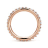 Eternity Band Wedding Ring in 14k Rose Gold with Round Natural Diamond at Gabriel & Co.