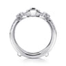 Enhancer Wedding Ring in 14k White Gold with Round Natural Diamond at Gabriel & Co.