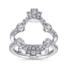 Enhancer Wedding Ring in 14k White Gold with Round Natural Diamond at Gabriel & Co.