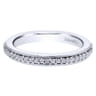 Eternity Band Wedding Ring in 14k White Gold with Round Natural Diamond at Gabriel & Co.