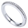 Eternity Band Wedding Ring in 14k White Gold with Round Natural Diamond at Gabriel & Co.