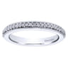 Eternity Band Wedding Ring in 14k White Gold with Round Natural Diamond at Gabriel & Co.