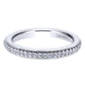 Eternity Band Wedding Ring in 14k White Gold with Round Natural Diamond at Gabriel & Co.